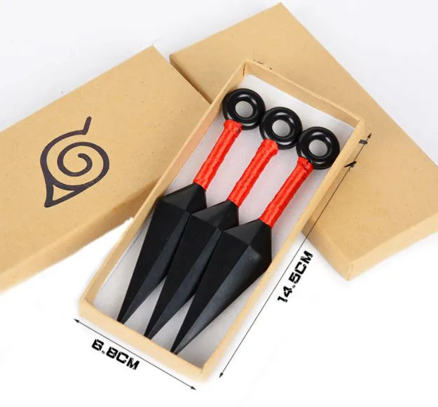 Ninja Tools Light ABS Weapon Metal Kunai  Shinobi Toy Cosplay Weapon Sword Figure Toys Model