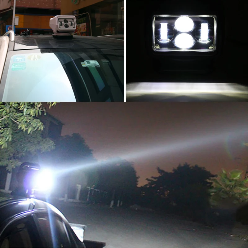 
Directional Warning Lighting 7inch 60w LED Marine Search Light White Remote Fishing Spotlight 12v 24v Worklamps 12V 24V 7''60W Magnetic Base Wireless Remote Control Offroad Car Boat Marine Camping Outdoor Led Remote Search Light LED Work Spotligh
