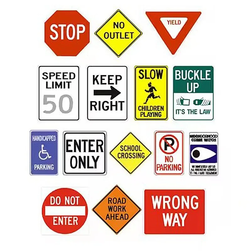 Customized printed aluminum Traffic Feedback Signs Arrow Signs With Reflective Film Aluminum Material Traffic Road Sign