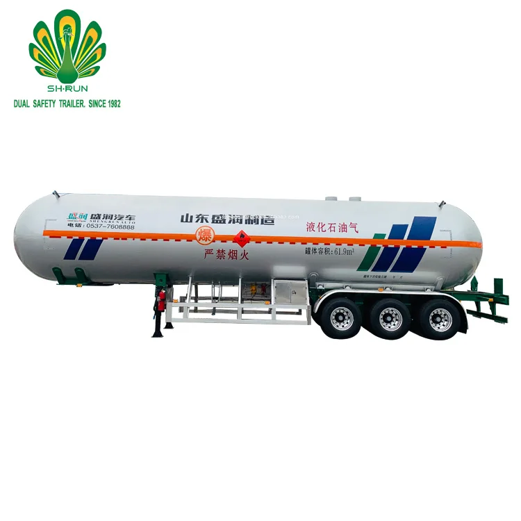 Shengrun бренд 25 тонн LPG танкер для перевозки бензина, полуприцеп для продажи