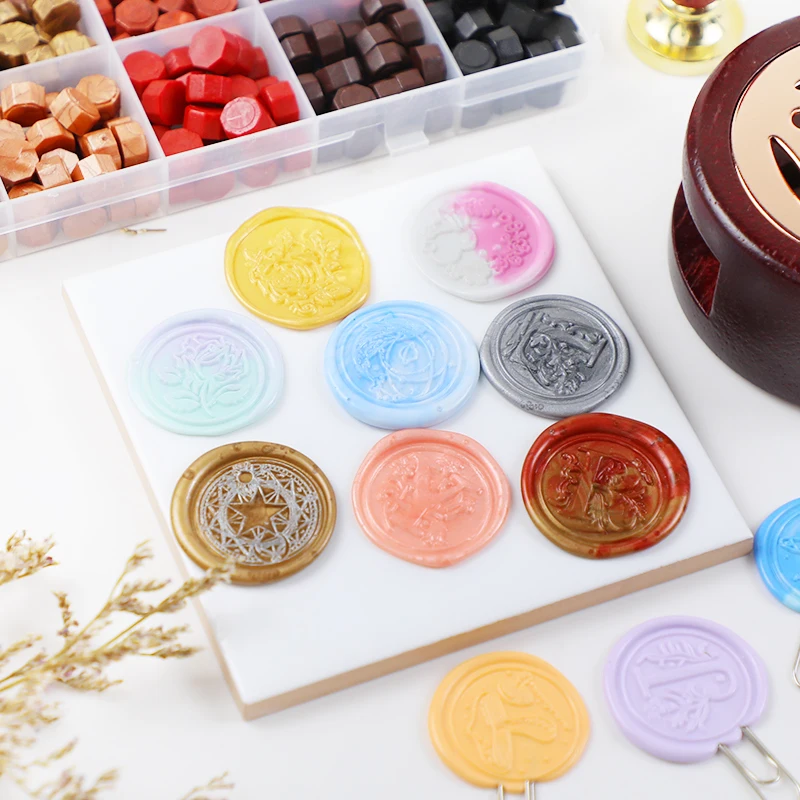2022 new hot sale decorated wax seal stamp kit for souvenirs and envelopes