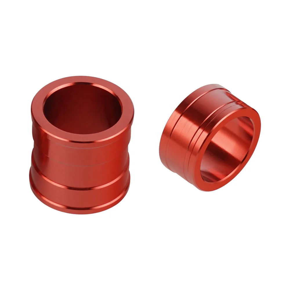 NiceCNC Red Anodized Billet Front Axle Wheel Spacers For Honda CRF450R CRF250R 2013-2017 CRF250R 2009-2012