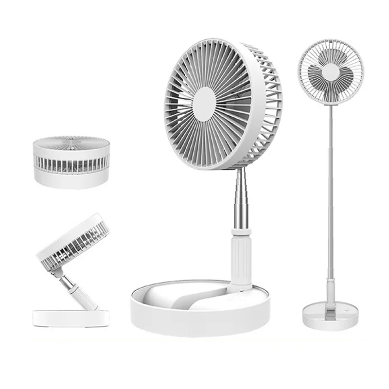Foldable Fan Remote Control Type-C Night Light Portable Floor Fan Air Cooler 10800mAh 9 Inch Household Fan Rechargeable