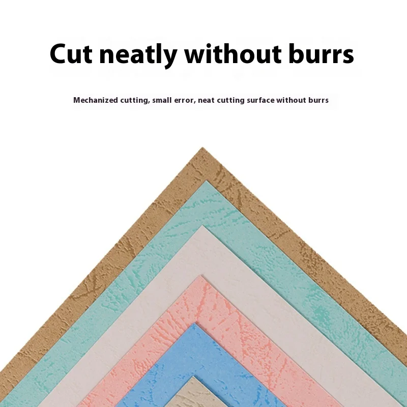 180g Flat Leather Texture Craft Paper A4 and A3  Pattern Cover with Color Cardboard Binding Glue-Attached Paper Cover