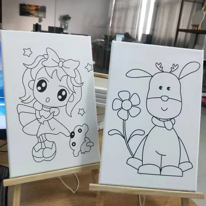 DIY Oil Painting for Kids,Students,Adults Beginner Paint by Number Kits with Brushes and Acrylic Pigment
