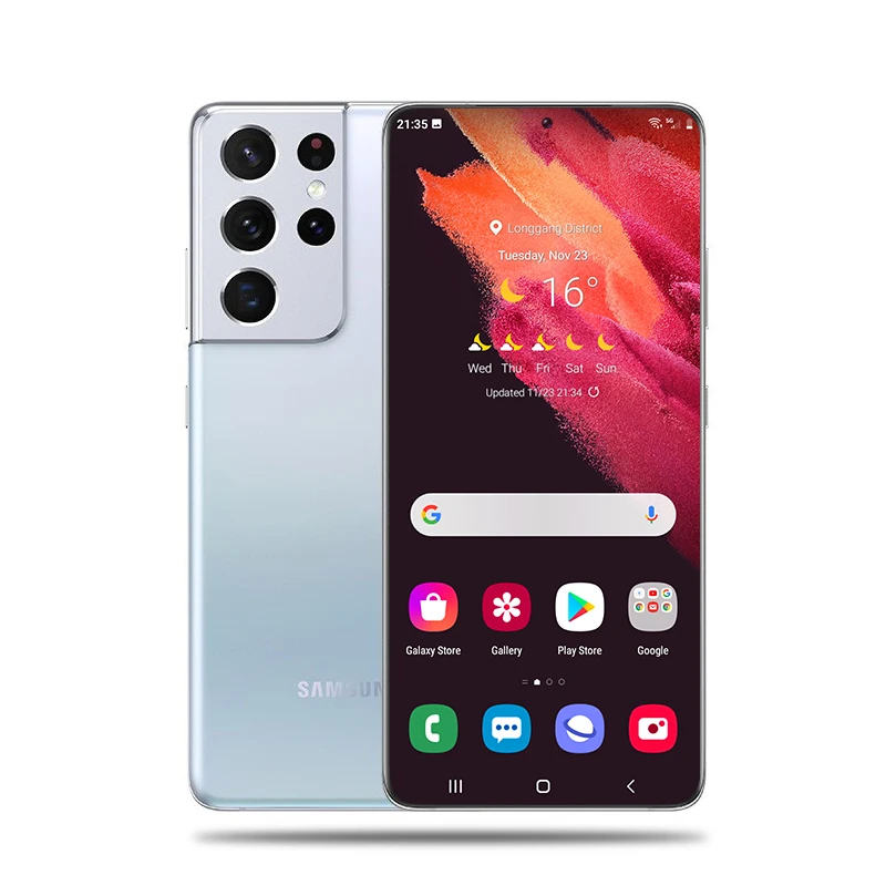 2022 Original unlock for Samsung Galaxy S21 Ultra 5G Smartphone 6.8 inch Android 11 Global Versio 16GB+512GB Mobile phones 5G