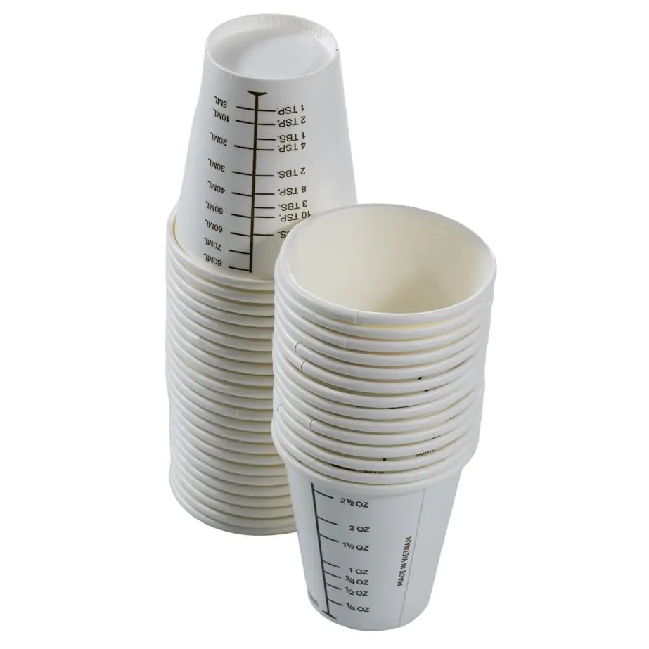 Disposable Medical Paper Cups for Medication Use Health Food Paper Cups with PE Paint Coat PLA Material Carton Features