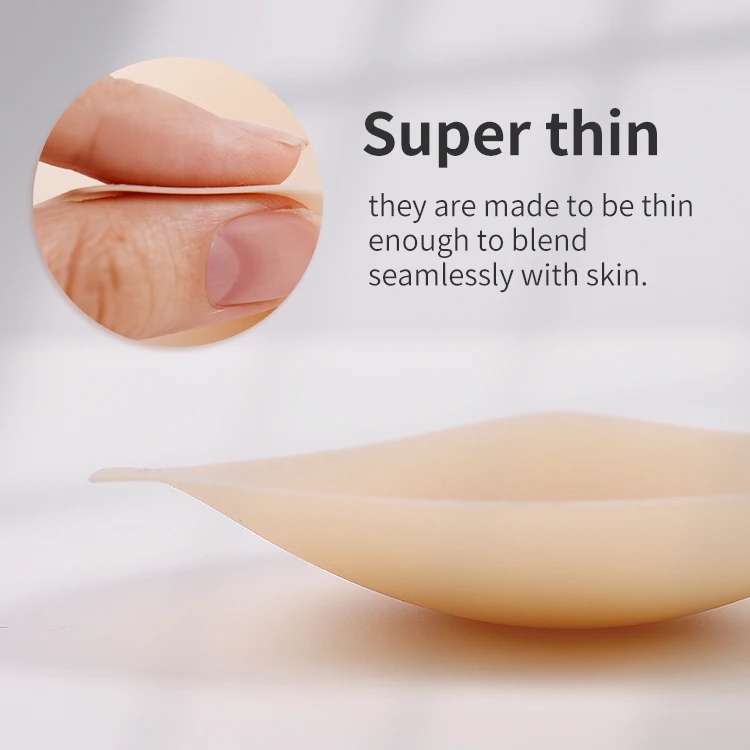 Plus Size Soild Opaque Washable Push Up Silicone Nipple Cover Triangle Sticky Nipple Pasties