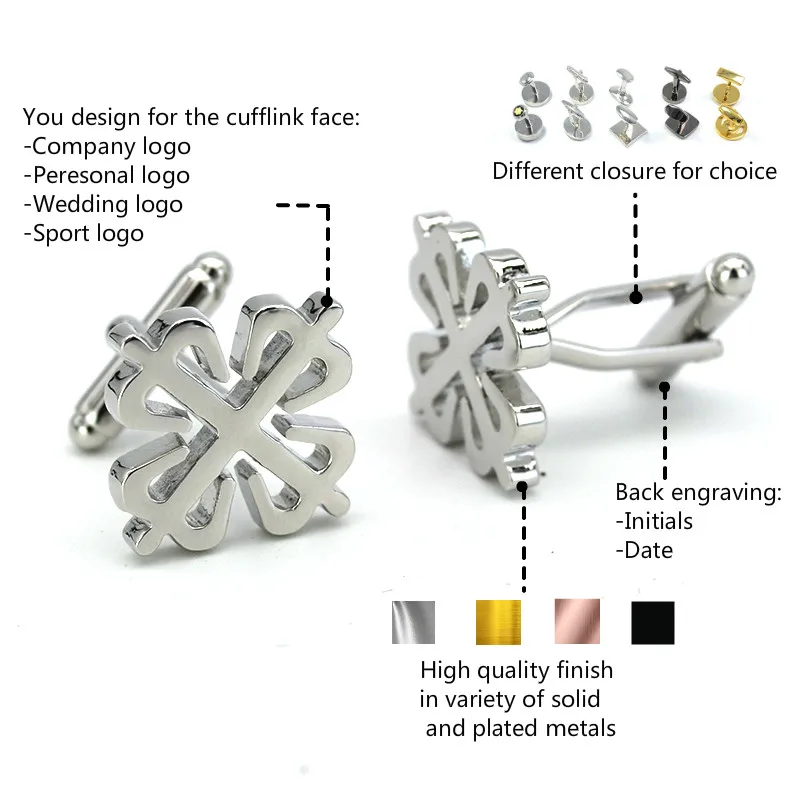 Серебряные запонки-кресты Calatrava на заказ