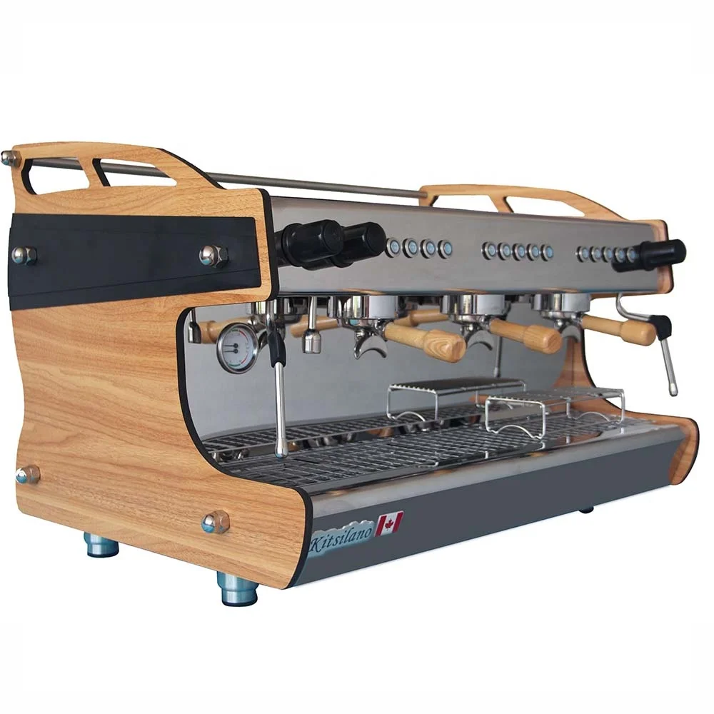 SK-16.3H 3 Groups Semi-Automatic Espresso Coffee Machine, for Coffee Shop Commercial Venti Cup Cafe Italian Processing Equipment