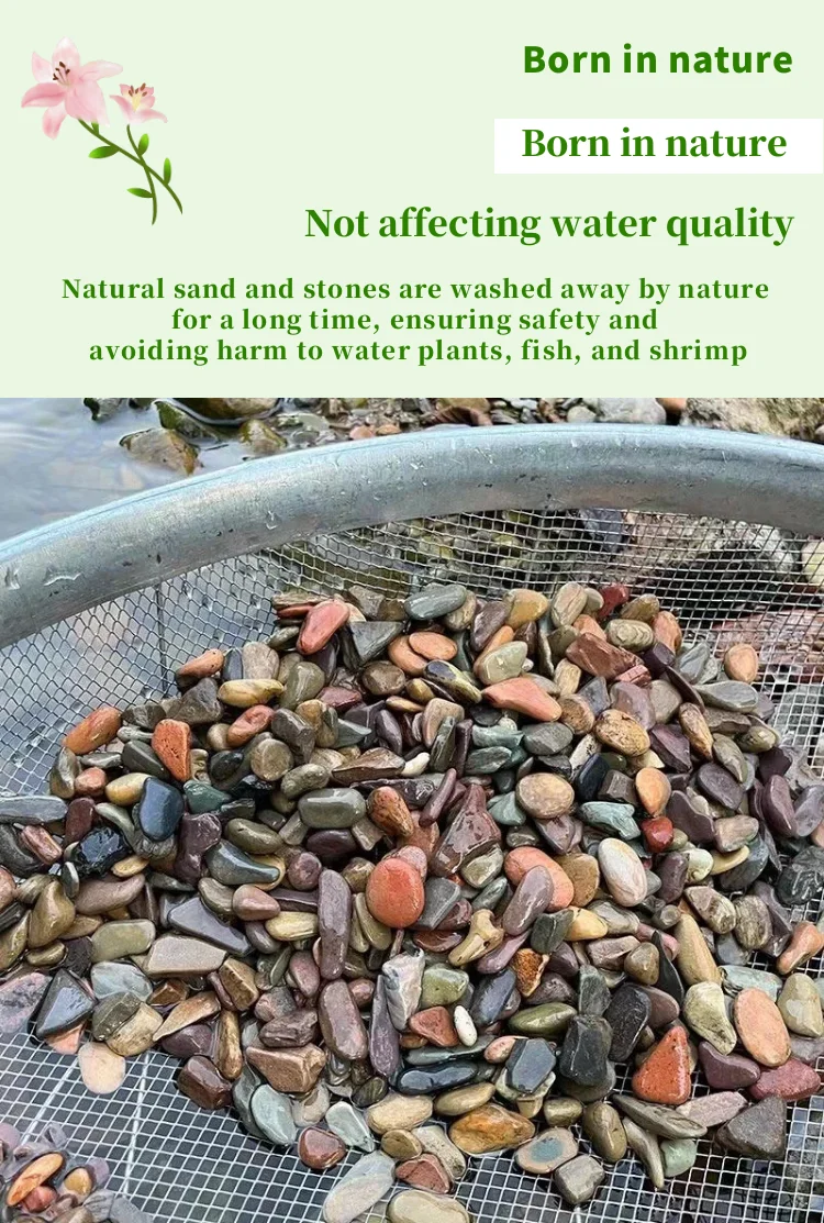 natural crystal Fish tank bottom sand rock raw gem stone river rock gravel & crushed stone for fish tank landscaping