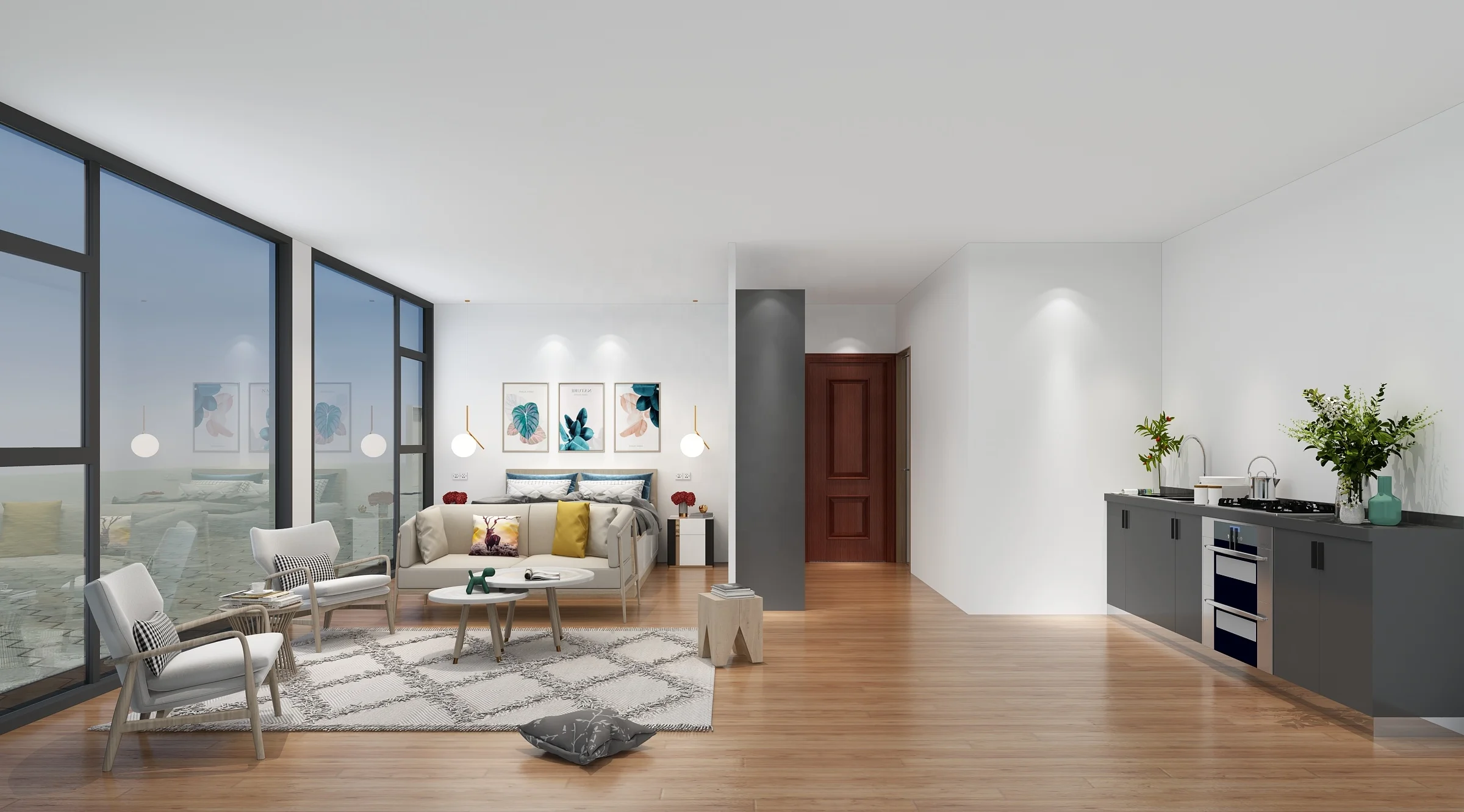 Flat Pack 40ft Modular Portable Living Container House Portable Homes 2 Bedroom Container House