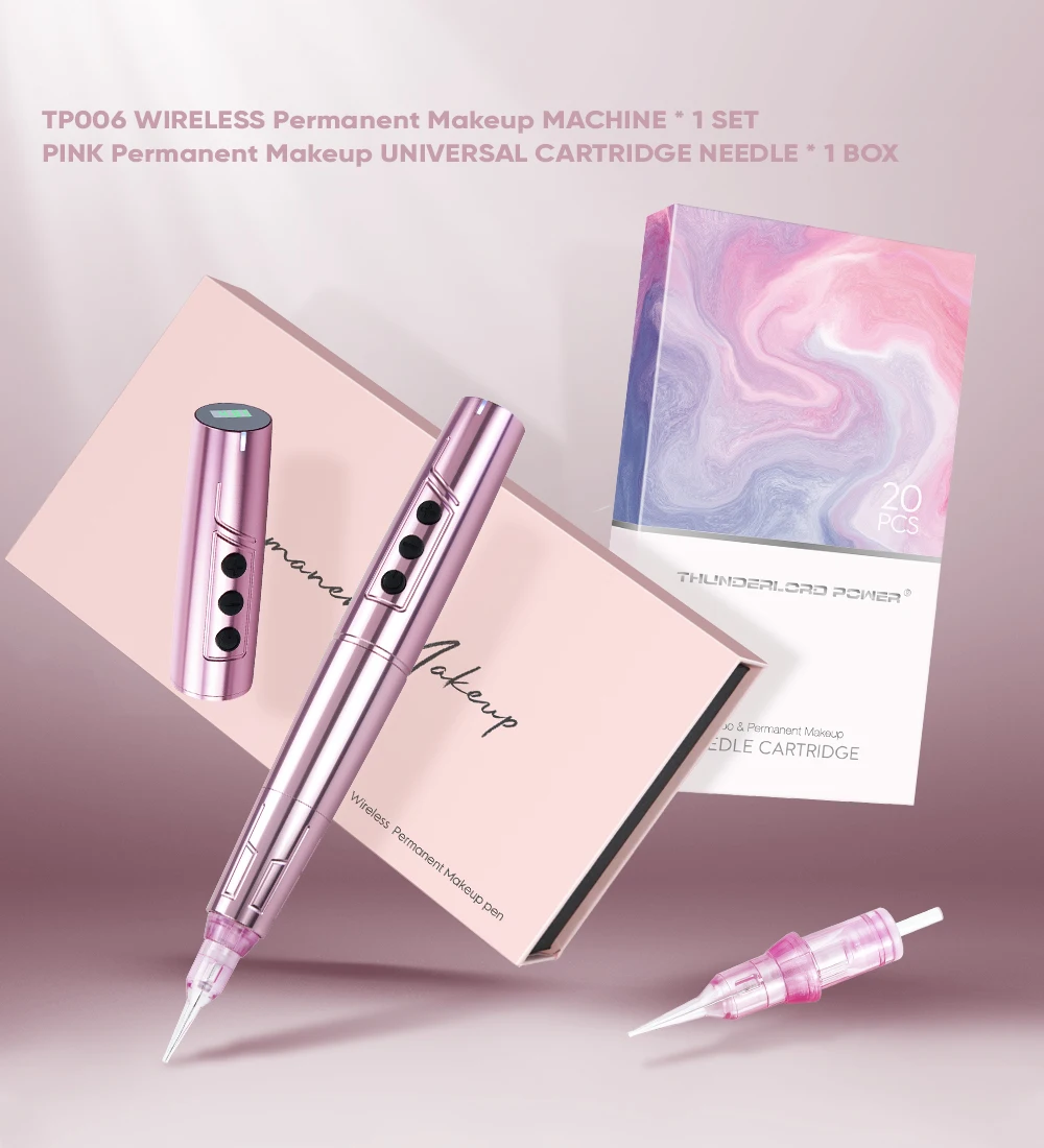 Biomaser tp006 pmu machine wireless coreless motor wireless low vibration permanent makeup machine eyebrow tattoo pen