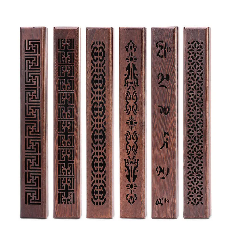 Promotion custom hollow magnet  mini wooden incense burner  arabic