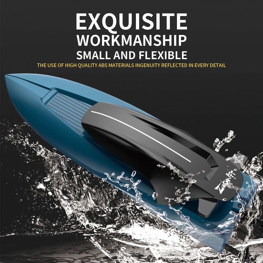 Qilong Rowing Boats Toys Rc Boat Ship Waterproof Mini Electric Remote Control Boat With Light Radio Control Toys Ship For Kids