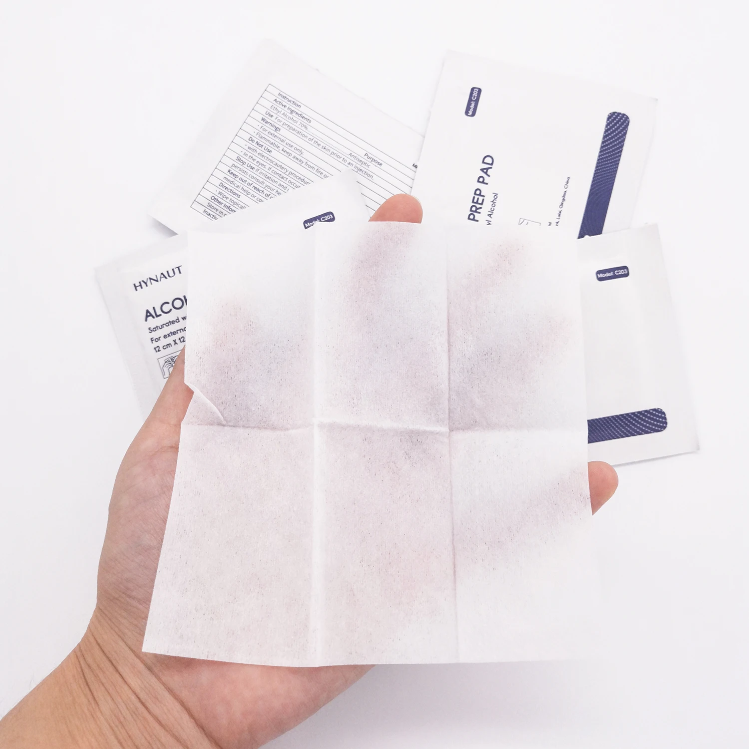 Alcohol prep pad alcohol wipes OEM your logo manufacture directly supply