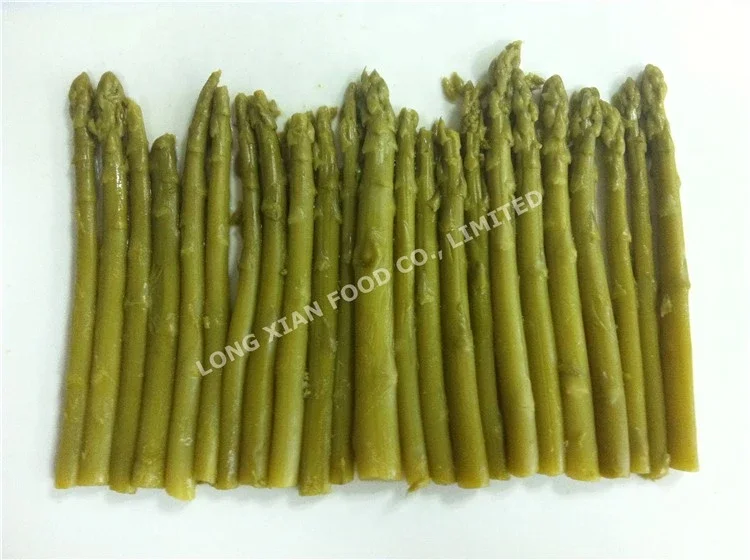 Delicious Best Canned green Asparagus spears tips  in tin in jar 370ML