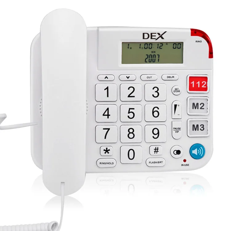 DEX corded telephone BIG KEY landline telephone home office