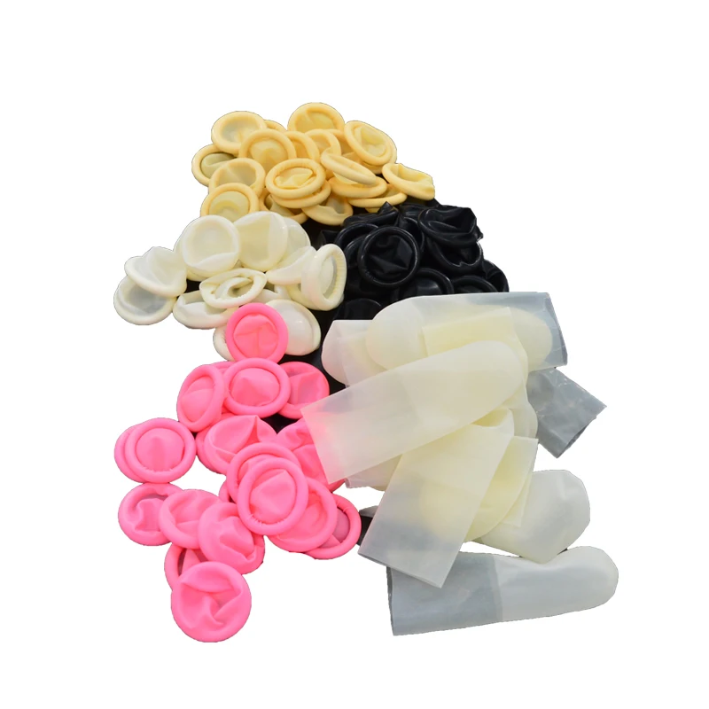 Фабричные одноразовые защитные чехлы для пальцев среднего размера латексные напальчники