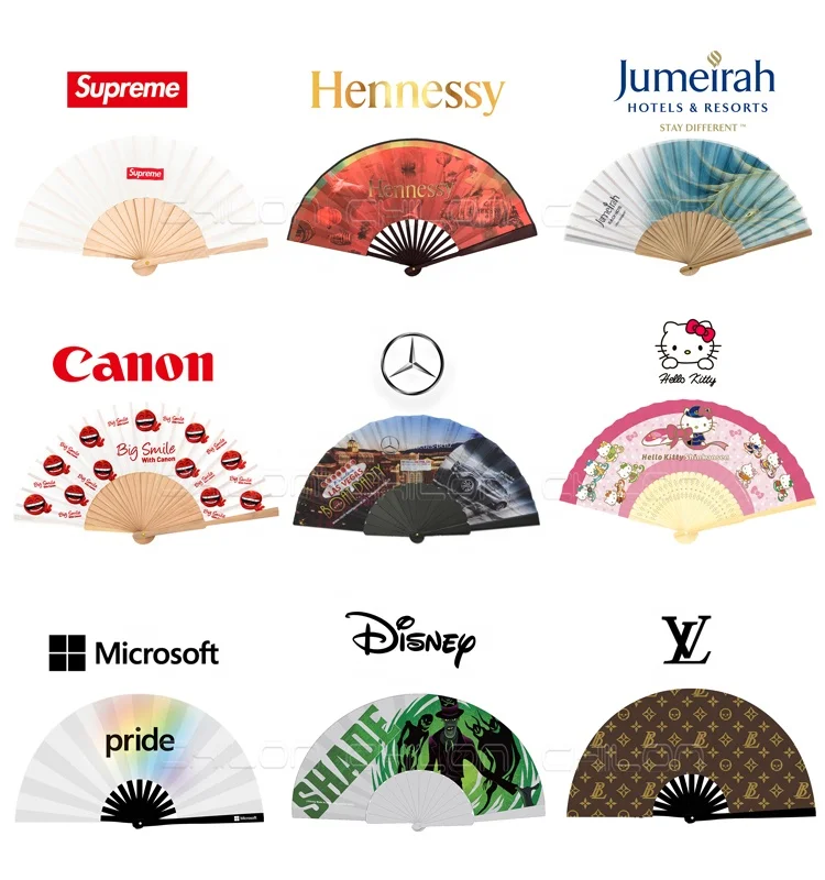 Holographic Large Reflective Hand Fan High Premium Bamboo Clack Rave Fan for Party Use