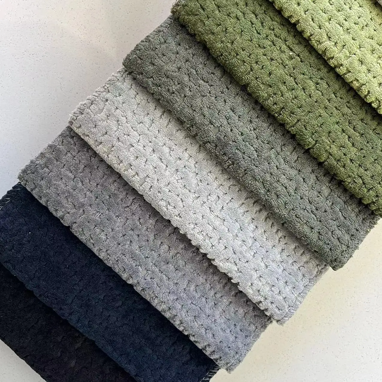 New type jacquard sofa upholstery fabric with printing for sofa toys bags high quality soft hand-feeling