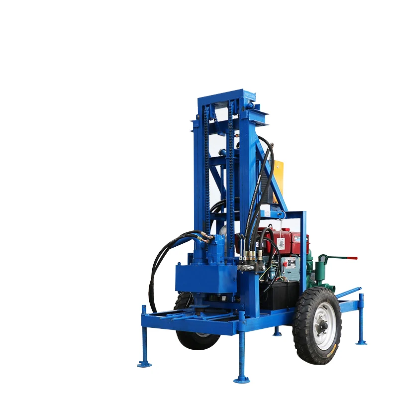 Small household diesel hydraulic drilling tools for rural wells/civilian drilling equipment