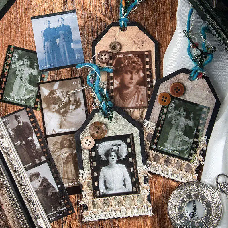 Винтажный персонаж серии Ретро мультяшный дневник альбом украшения стикер канцелярские товары Скрапбукинг Девушка носит стены