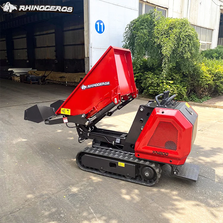 Mini dumper crawler trucks diesel 800 Rhinoceros xn800 track gasoline tyre tracked transporter china