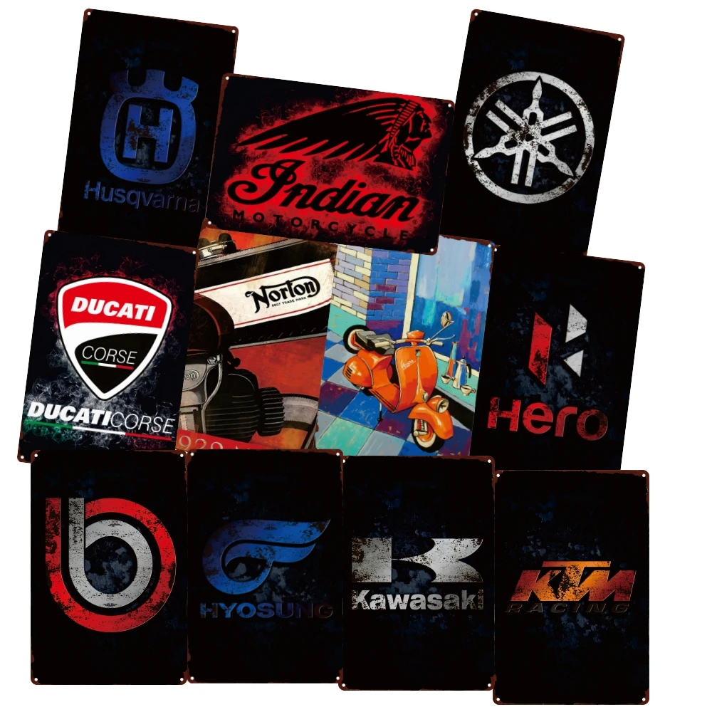 Motor Car Metal Tin Sign Painting for Bars Plaque Poster for Cafe Bar Pub Beer Wall Decor Cave Beer Signs
