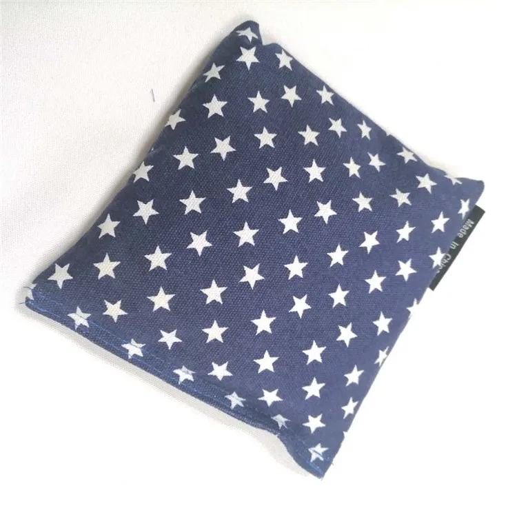 Multicolor cotton cloth stuffed colorful throwing bean bag footbag