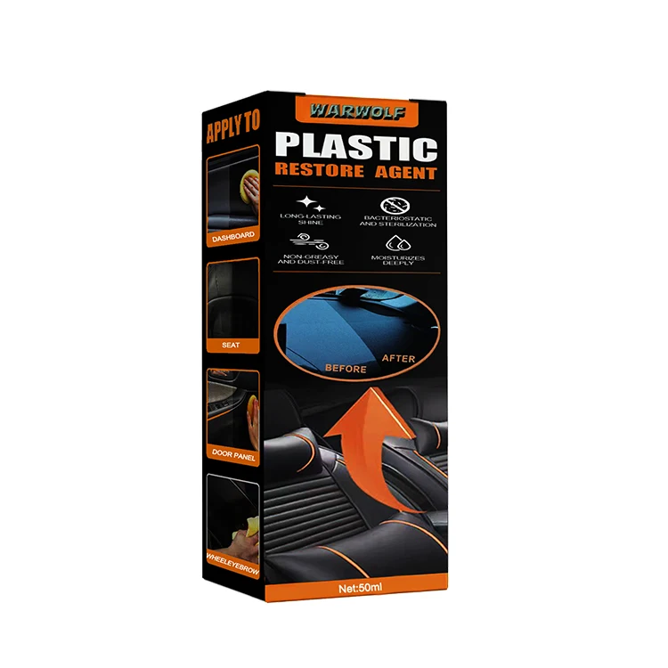 Plastic Trim Restorer Back To Black Gloss Plastic Parts Renew Liquid Silicone Tire Shine Restorer Car Care Cleaning Products