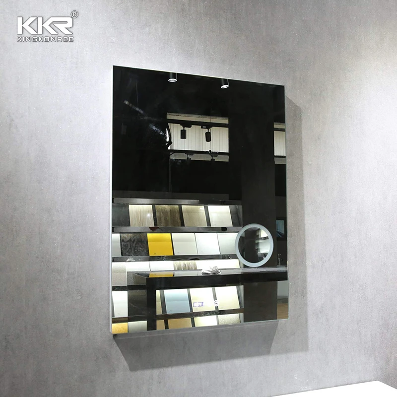 Customized Designs Wall Mounted Smart Led Light Mirror For Barber Shop Furniture Station Beauty Hair Salon Mirrors