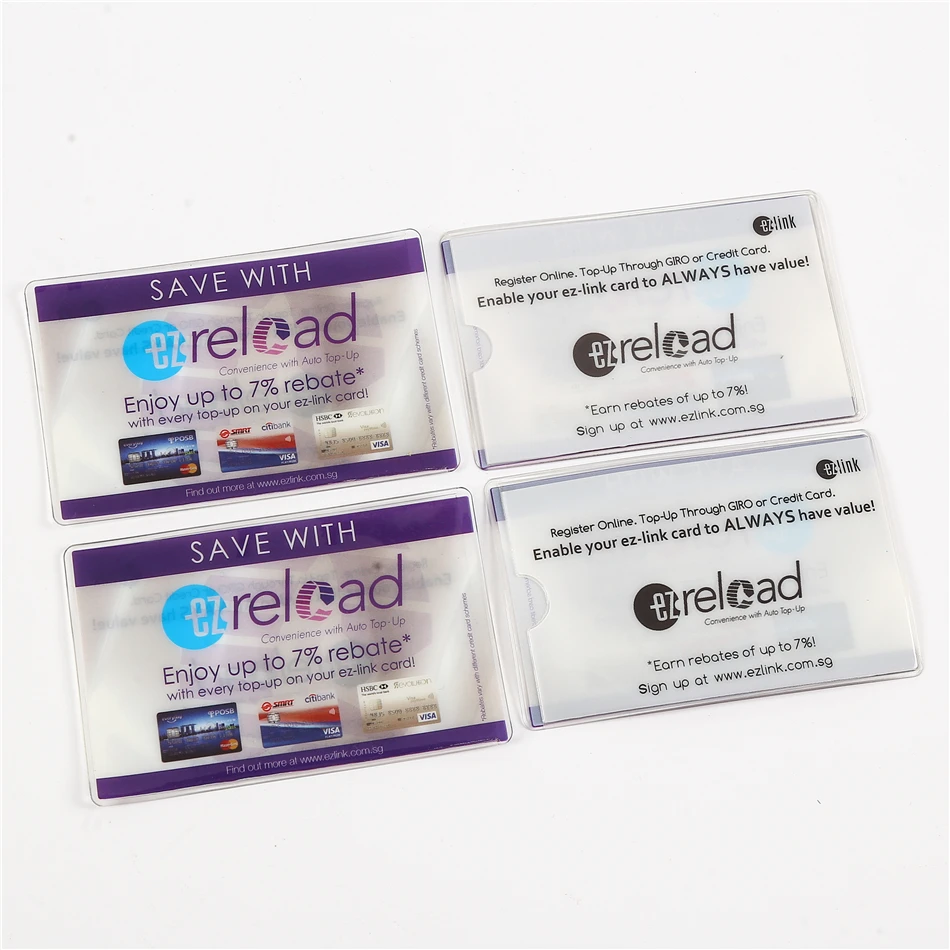 Customized Logo Soft PVC Plastic Oyster Card Holder Vinyl Folding ID Bank Card Holder