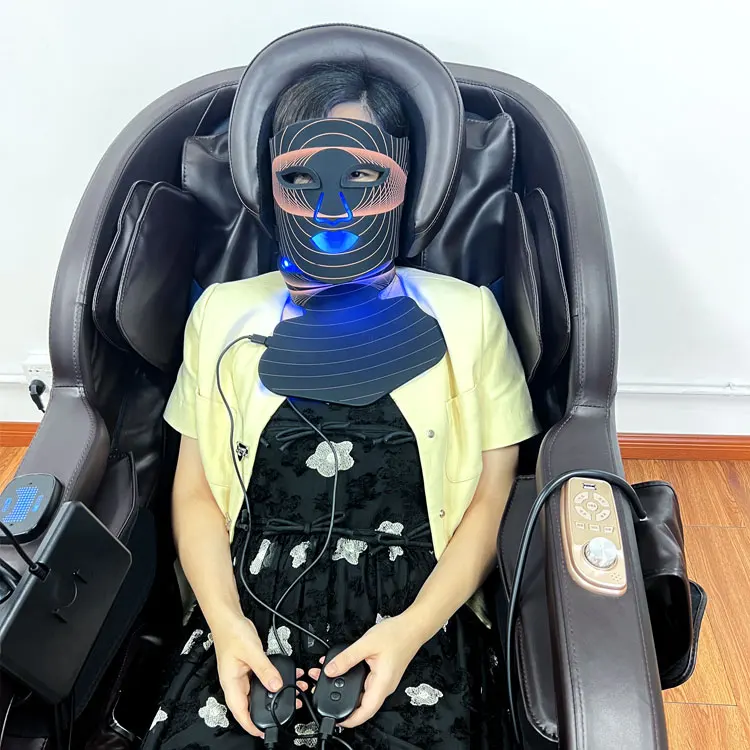 Korean 4 colors PDT Mask led light therapy pigment removal neck led face mask acne red light therapy led face mask