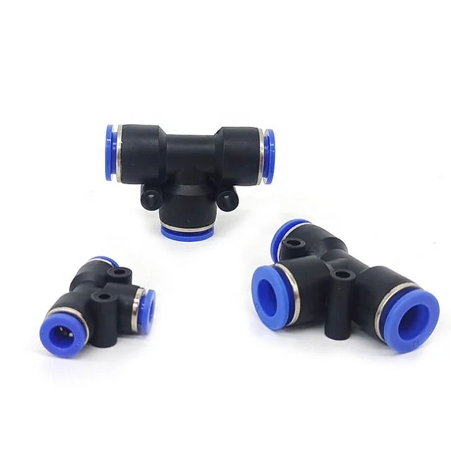 6mm 8mm 10mm Wholesale Pneumatic One Touch Tube Pneumatic Connectors Plastic Air Fittings