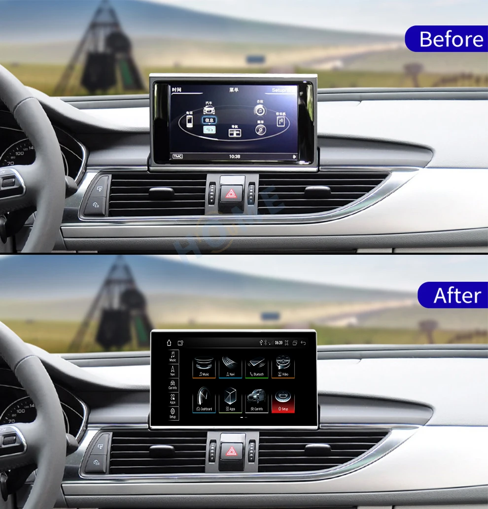 CarPlay Auto For Audi A6 C7 A7 2012~2018 Factory Price Android 13 MMI 3G RMC Car Multimedia Player Navigation Radio Stereo GPS