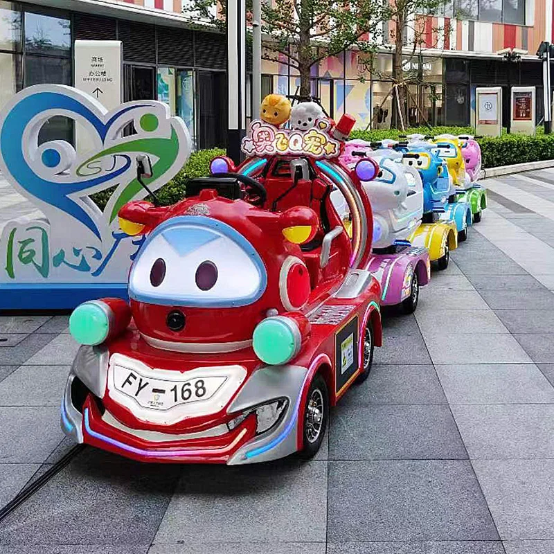 Mini Indoor Electric Tourist Train for Kids Attractive Trackless Train Rides with Alpha-Q Carsoul Playground Amusement Park Sale