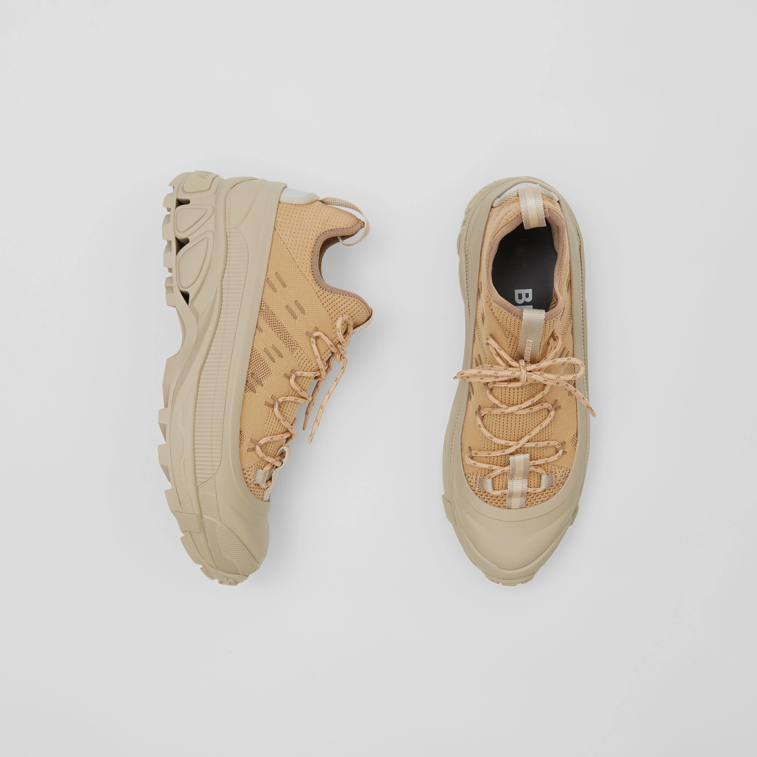 Check pattern leather and suede Arthur sneakers women and men casual shoes