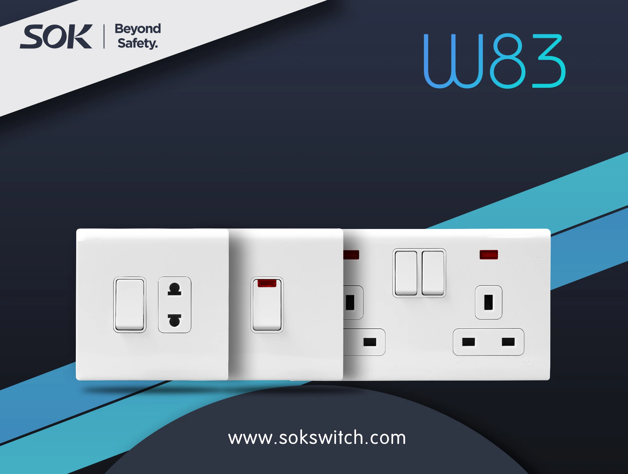 British wall socket 15A 250V Single Pole Switched 3 Round Pin Socket Outlets- White wall sockets