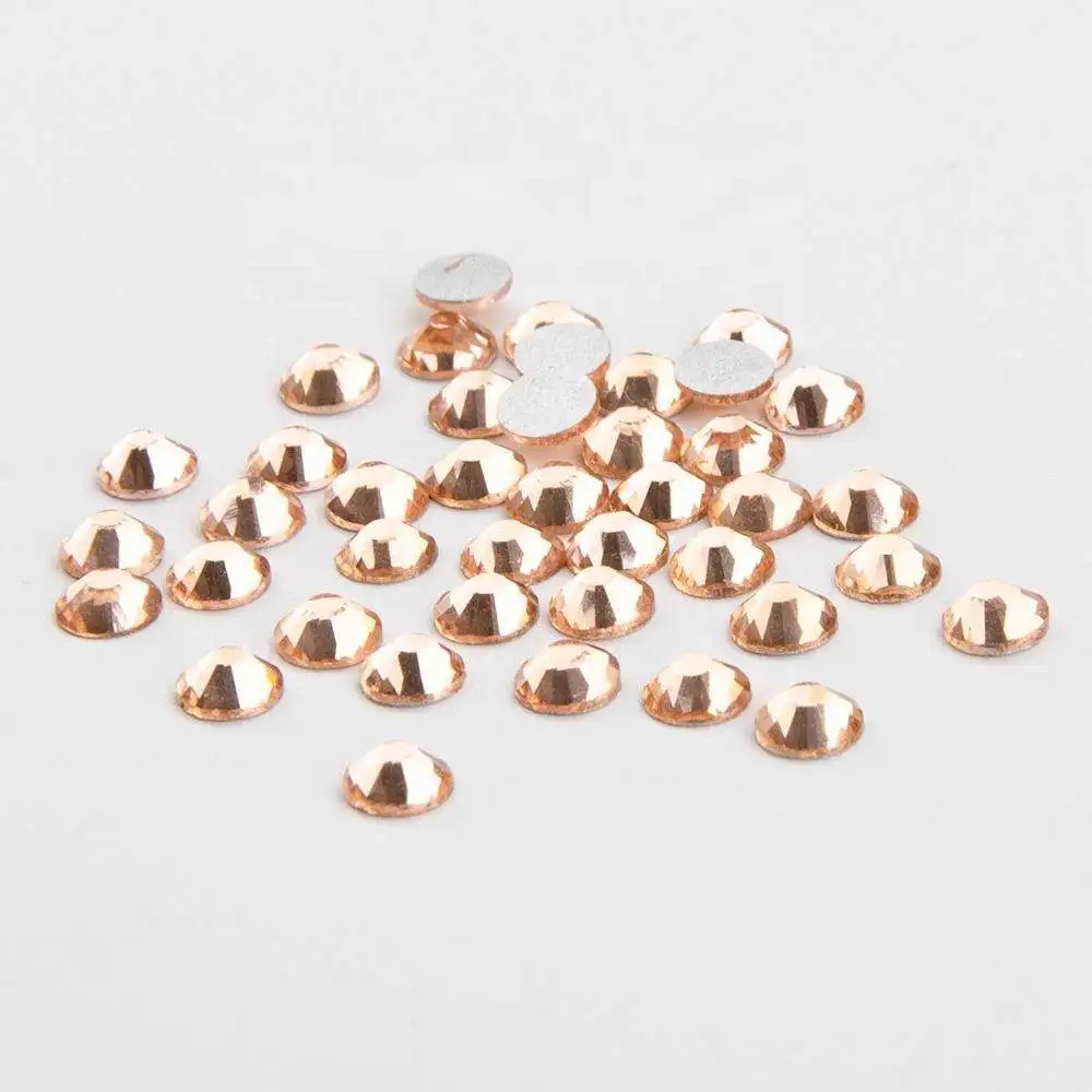 Honor of crystal Free Shipping SS6 1440pcs Crystal Champagne Flat Back Non Hotfix Art Rhinestones