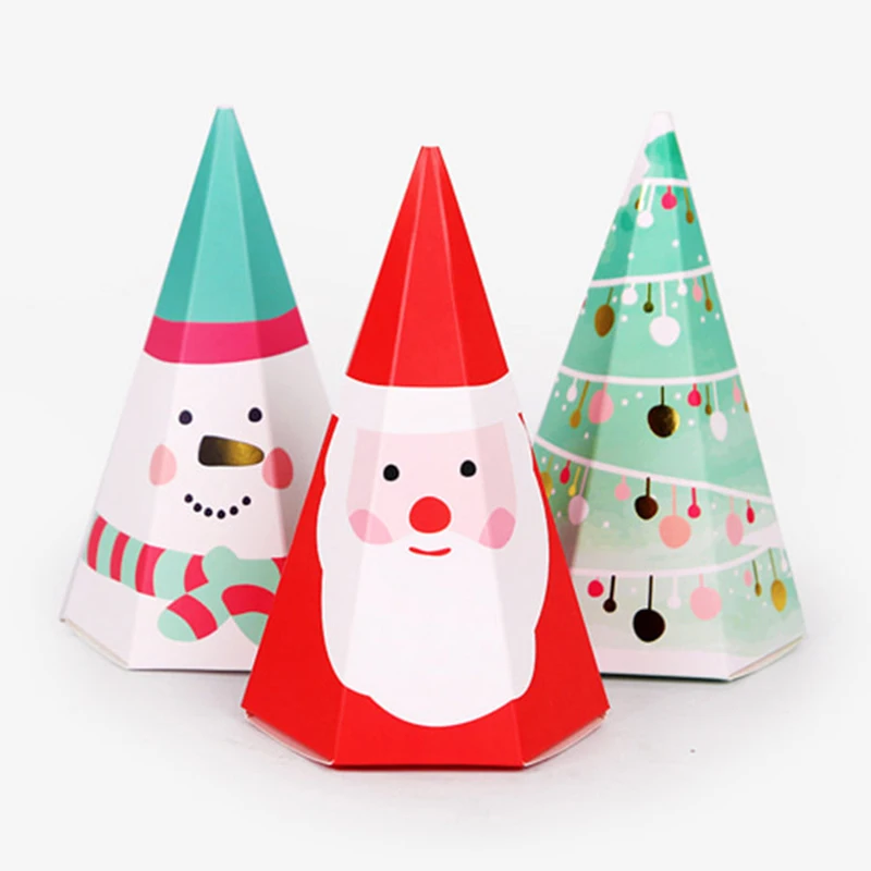 Ruizhuo Hexagon shape Christmas gift paper packaging box nuts dried fruit wedding candy Paper chocolate Baking cookie box