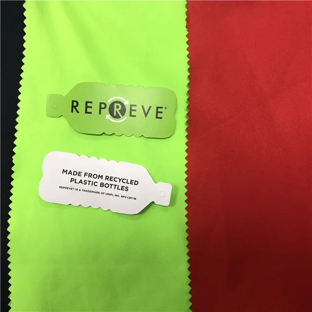 eco friendly GRS 100% Polyester twill microfiber peach skin recycled coating fabric for garment