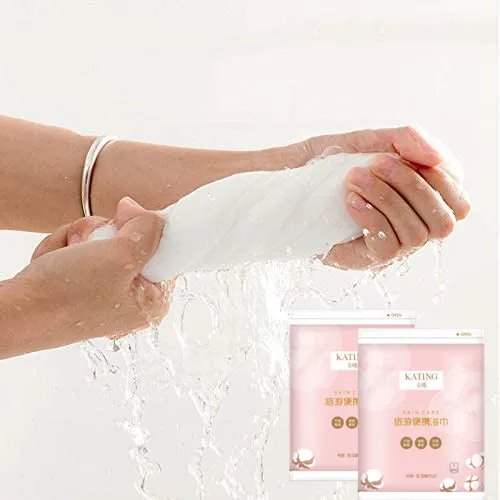  Organic 100% disposable cotton towels for bath shower hair hotel spa beauty nursing disposal towel sets