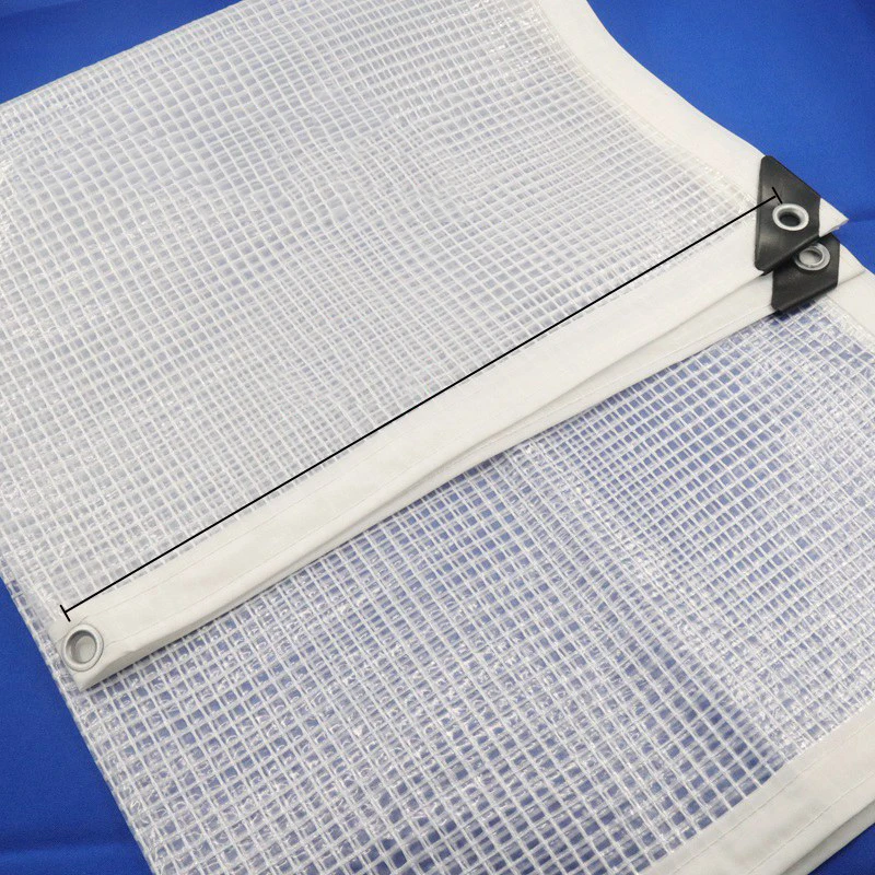 Усиленный прозрачный для экранов балконные дворики строительные леса обшивка огнеупорный полиэтиленовый