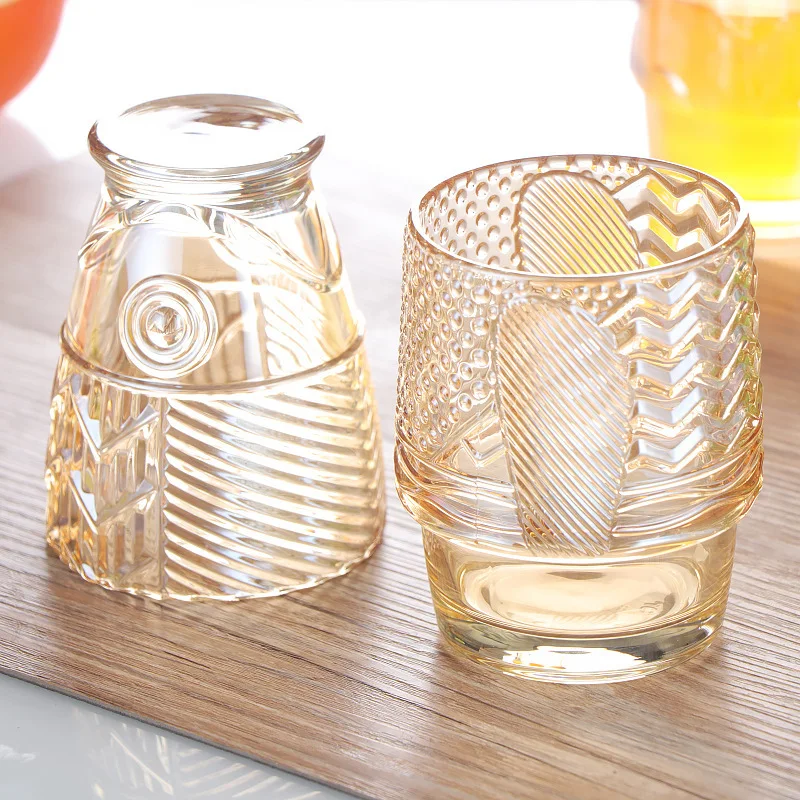 glass cup set tumbler water glass mug