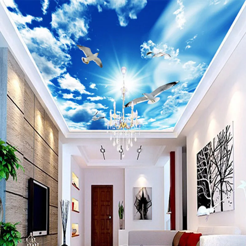 Fire proof UV Printing Stretch Ceiling Film Plafond Tendu For Roof Ceiling Decoration
