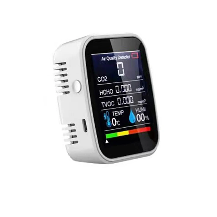 Настольный многофункциональный мини-детектор углекислого газа с цифровым дисплеем, Точный Цифровой измеритель co2