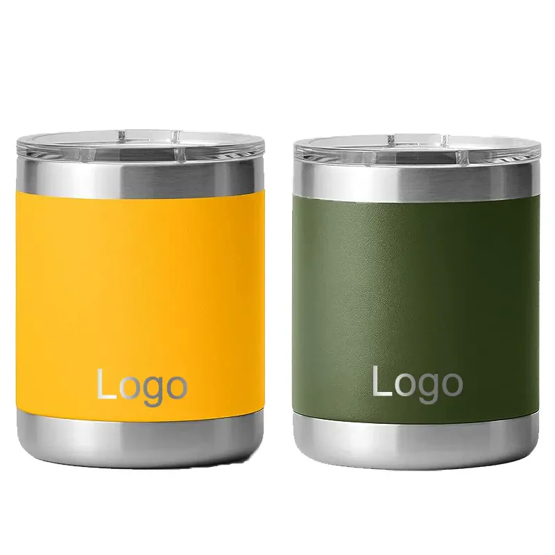 Custom Logo 12oz Stainless Steel Powder Coated Insulated Thermal Cup Vacuum Travel Mug Coffee Tea Water Beer Sublimation Print