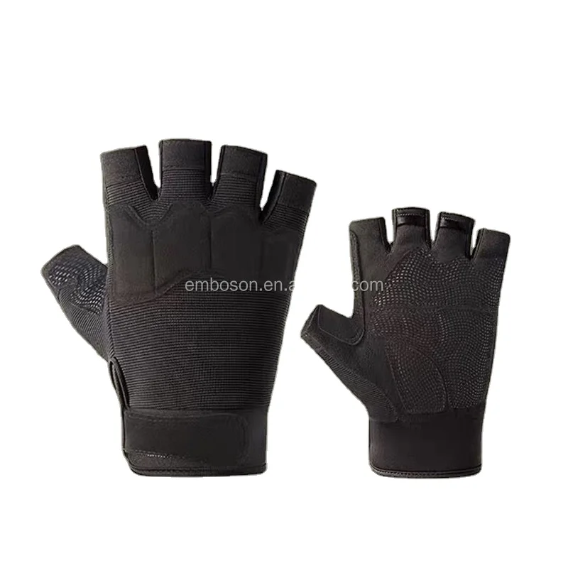 PU Patch Synthetic Leather Palm Fingerl Camouflage Flexi Glove with Anti-Slip Abrasion & Tear Resistant Features