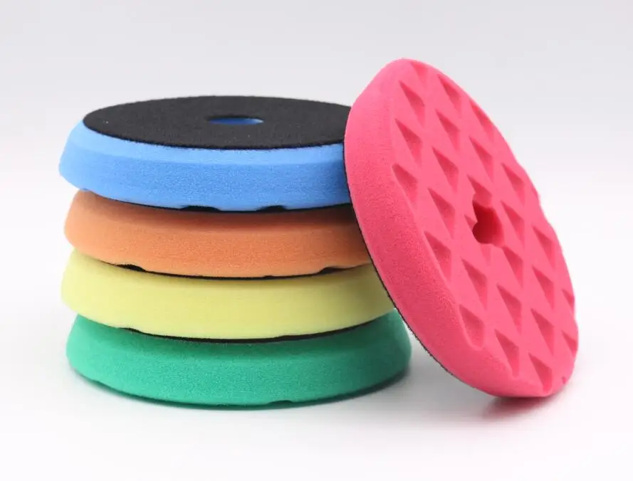 Car Drill Polishing Pad Foam Wax Applicator Pads and Cleaning Pads Soft Car Detailing Sponges for Waxing Buffing Sealing Glaze
